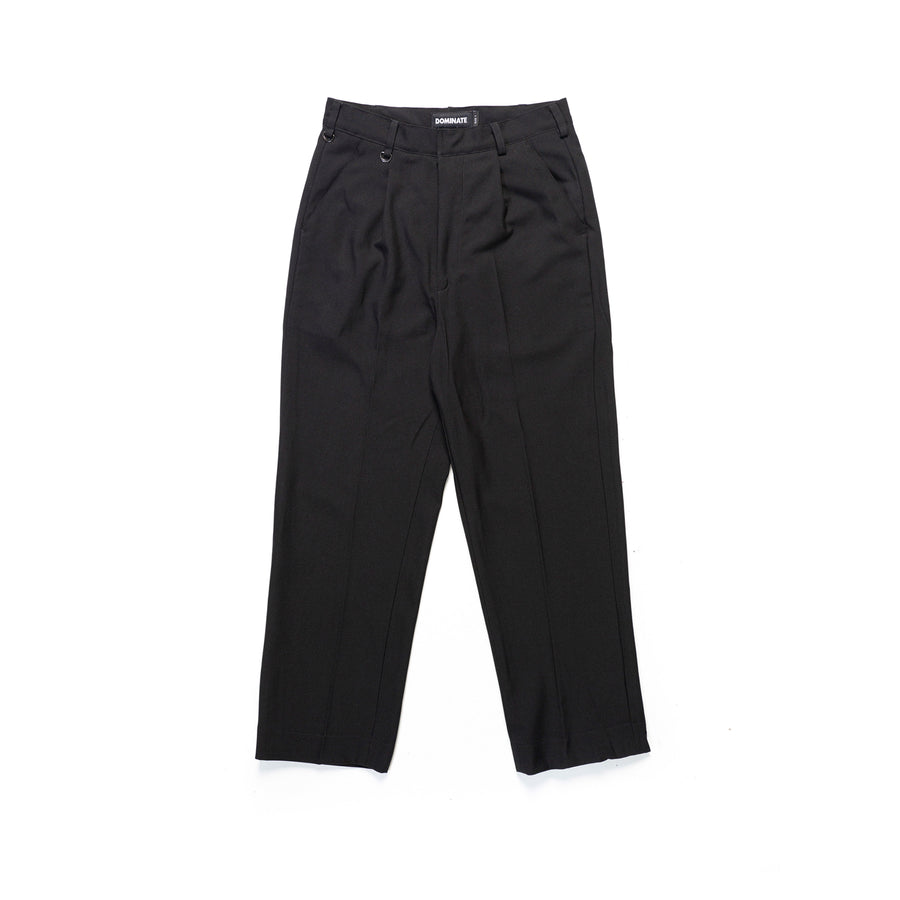 DOUBLE PLEATED TROUSERS BLACK
