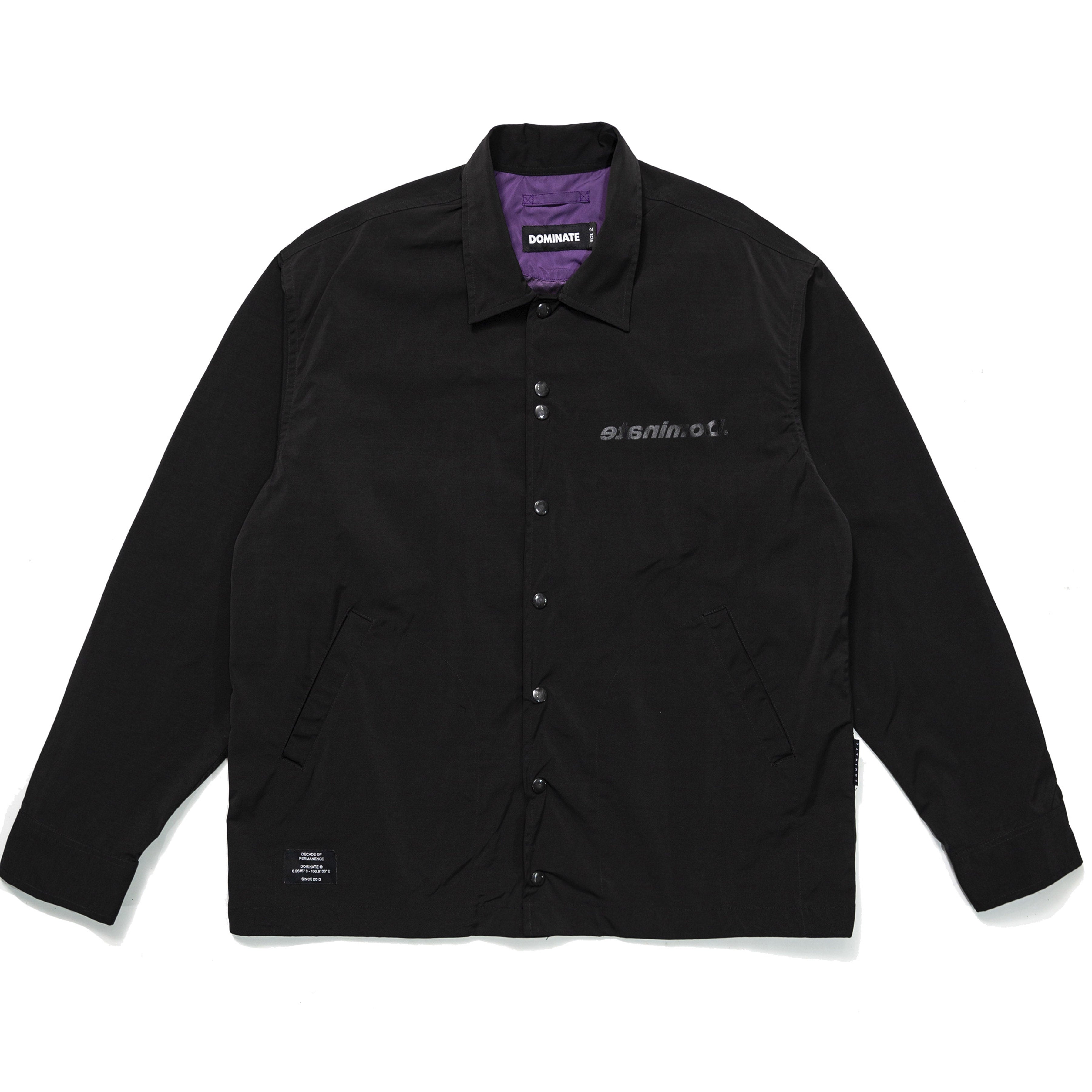 WINDSTOPCOACHJACKETBLACKFRONT. 