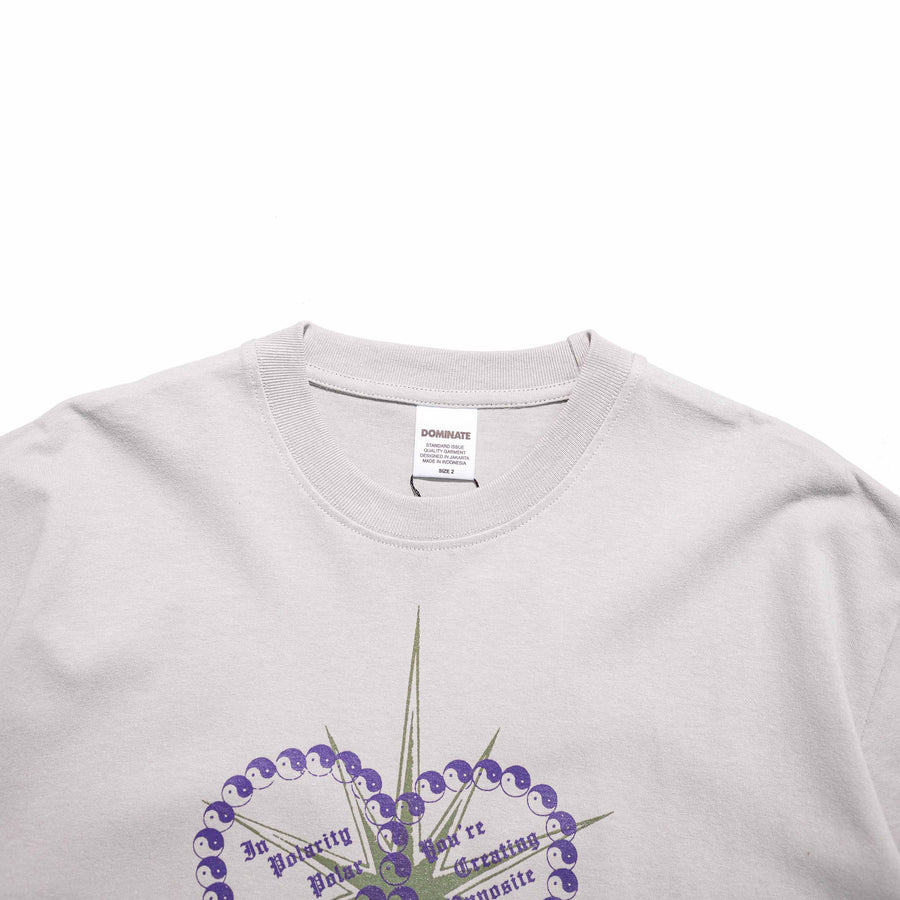 POLARITY TEE CONCRETE GREY