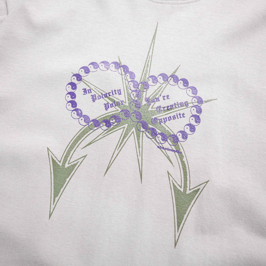 POLARITY TEE CONCRETE GREY