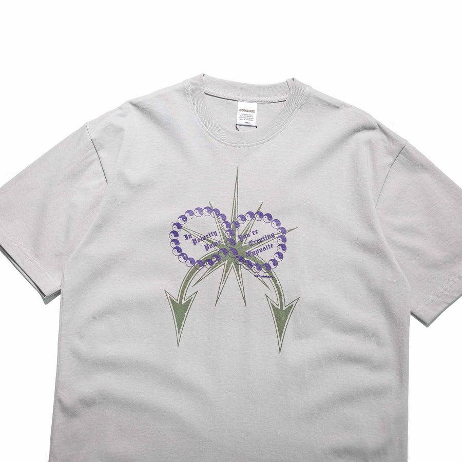 POLARITY TEE CONCRETE GREY
