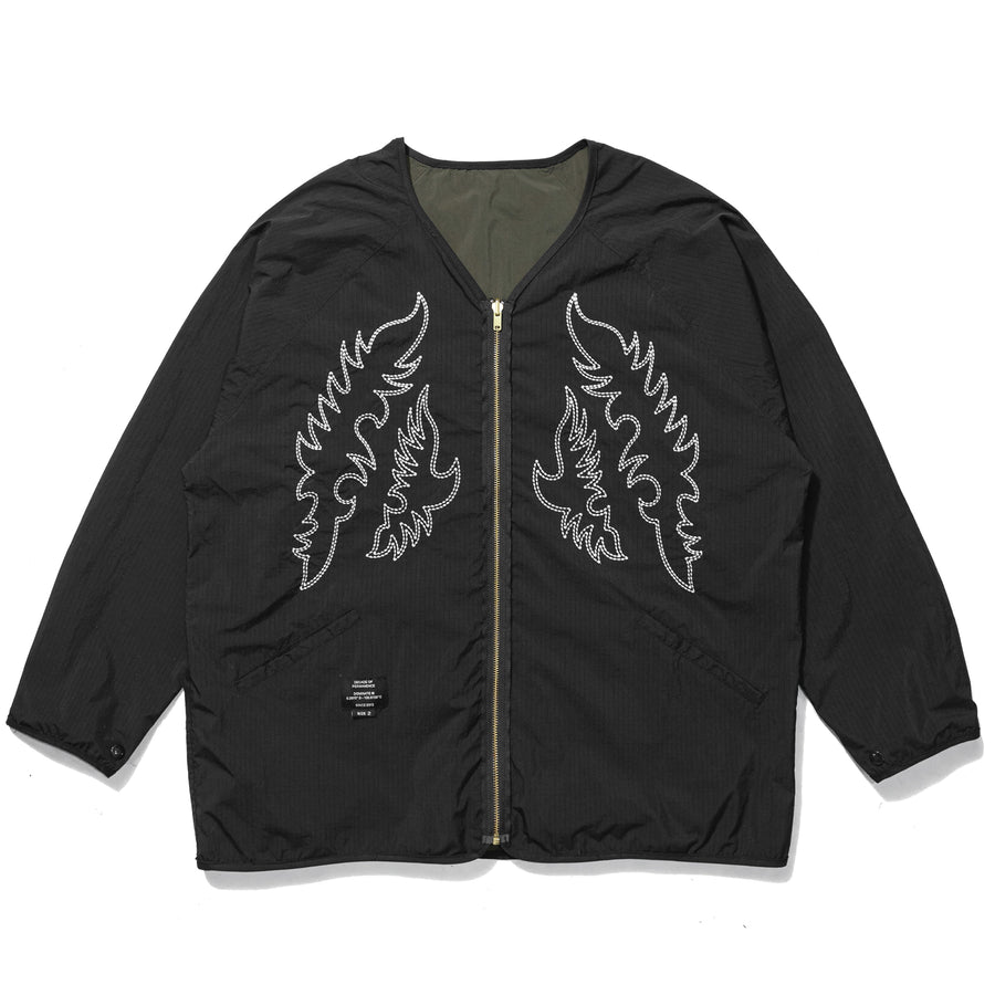 REVERSIBLE LINER JACKET OLIVE/BLACK