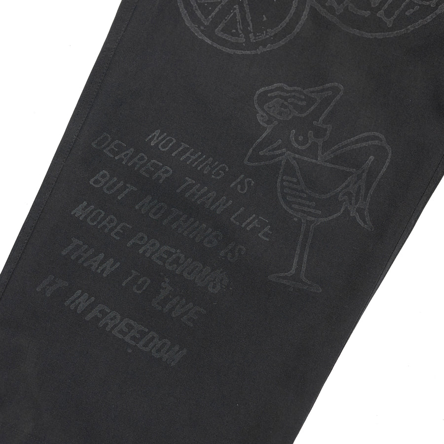 TRASH FATIGUE PANTS 25 BLACK