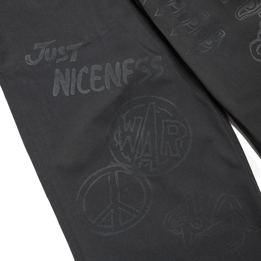 TRASH FATIGUE PANTS 25 BLACK