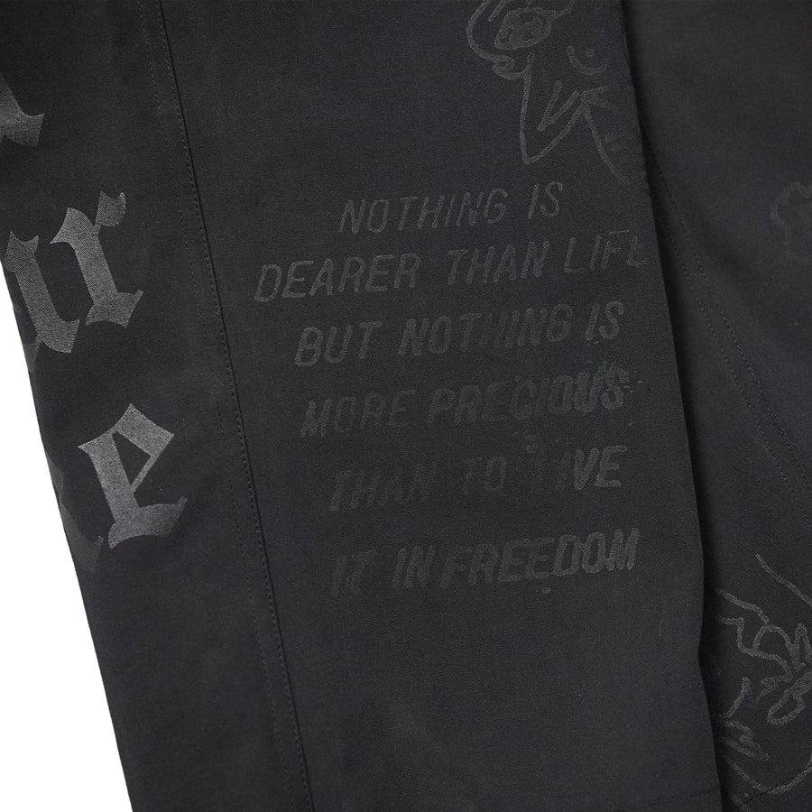 TRASH FATIGUE PANTS 25 BLACK