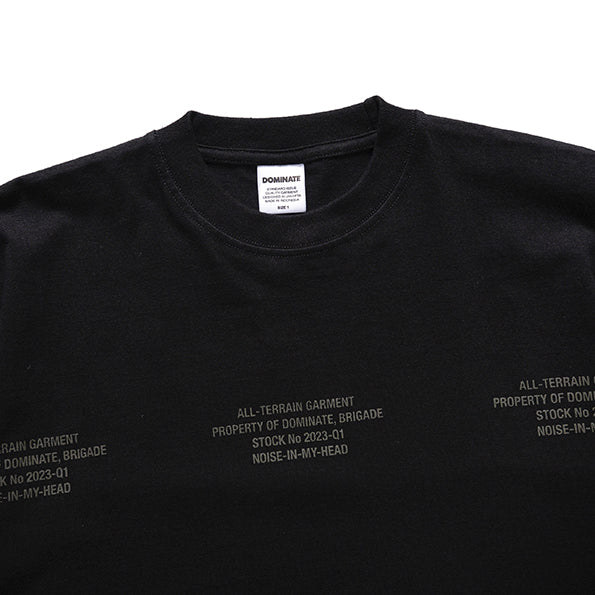 NOISE IN MY HEAD TEE BLACK