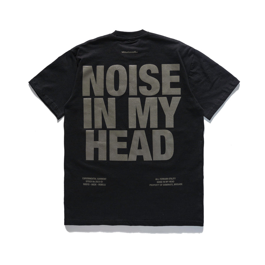NOISE IN MY HEAD TEE BLACK