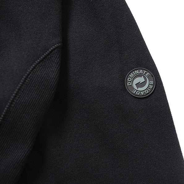 DECADE REVERSE ARC LEOPARD HOODIE BLACK