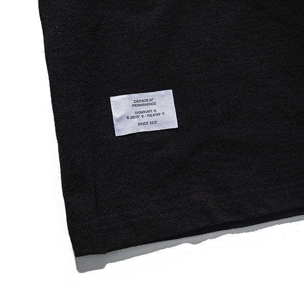 REVERSE ARC LEOPARD TEE BLACK