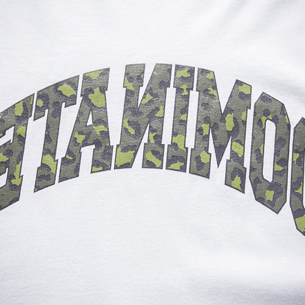 REVERSE ARC LEOPARD TEE WHITE