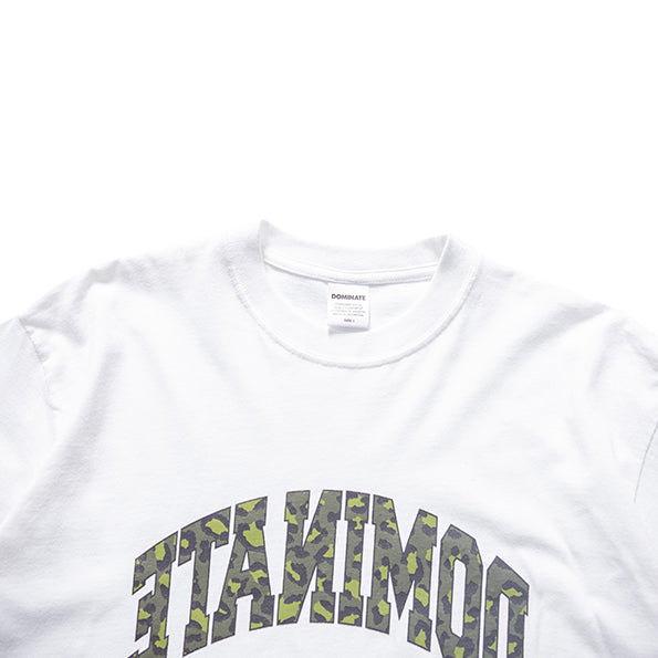 REVERSE ARC LEOPARD TEE WHITE