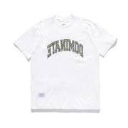 REVERSE ARC LEOPARD TEE WHITE
