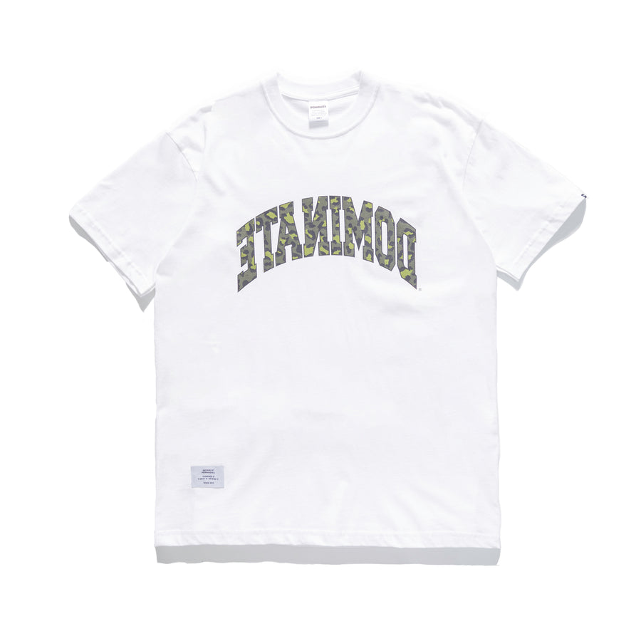 REVERSE ARC LEOPARD TEE WHITE