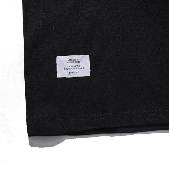 REVERSE ARC TADPOLE TEE BLACK